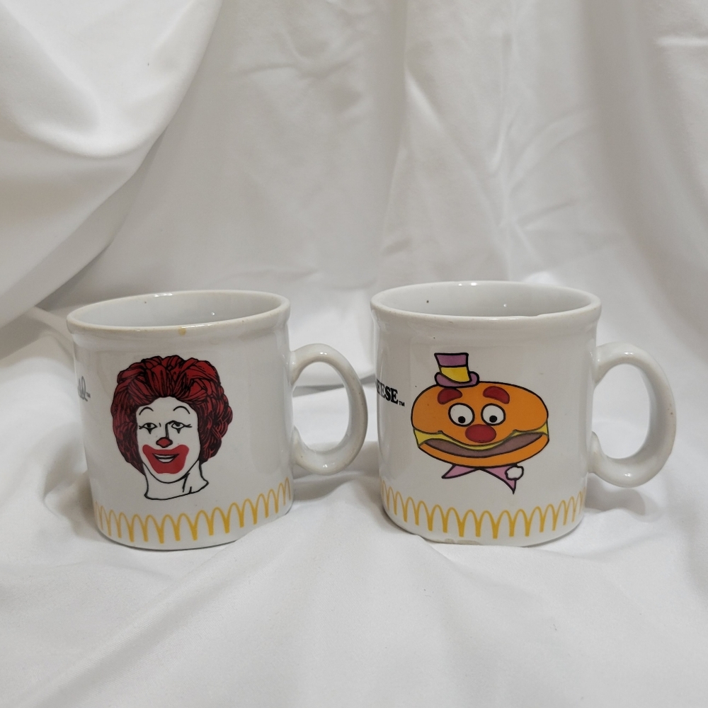 Pair of Mini Vintage McDonald's Mugs From Phillipines